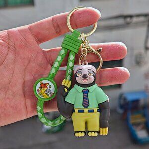 Cute Zootopia keychain, Judy Nick keychain, bag charm